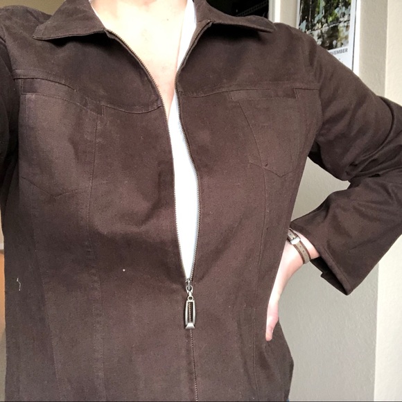 Brown Christopher & Banks Jacket XL - Picture 7 of 7